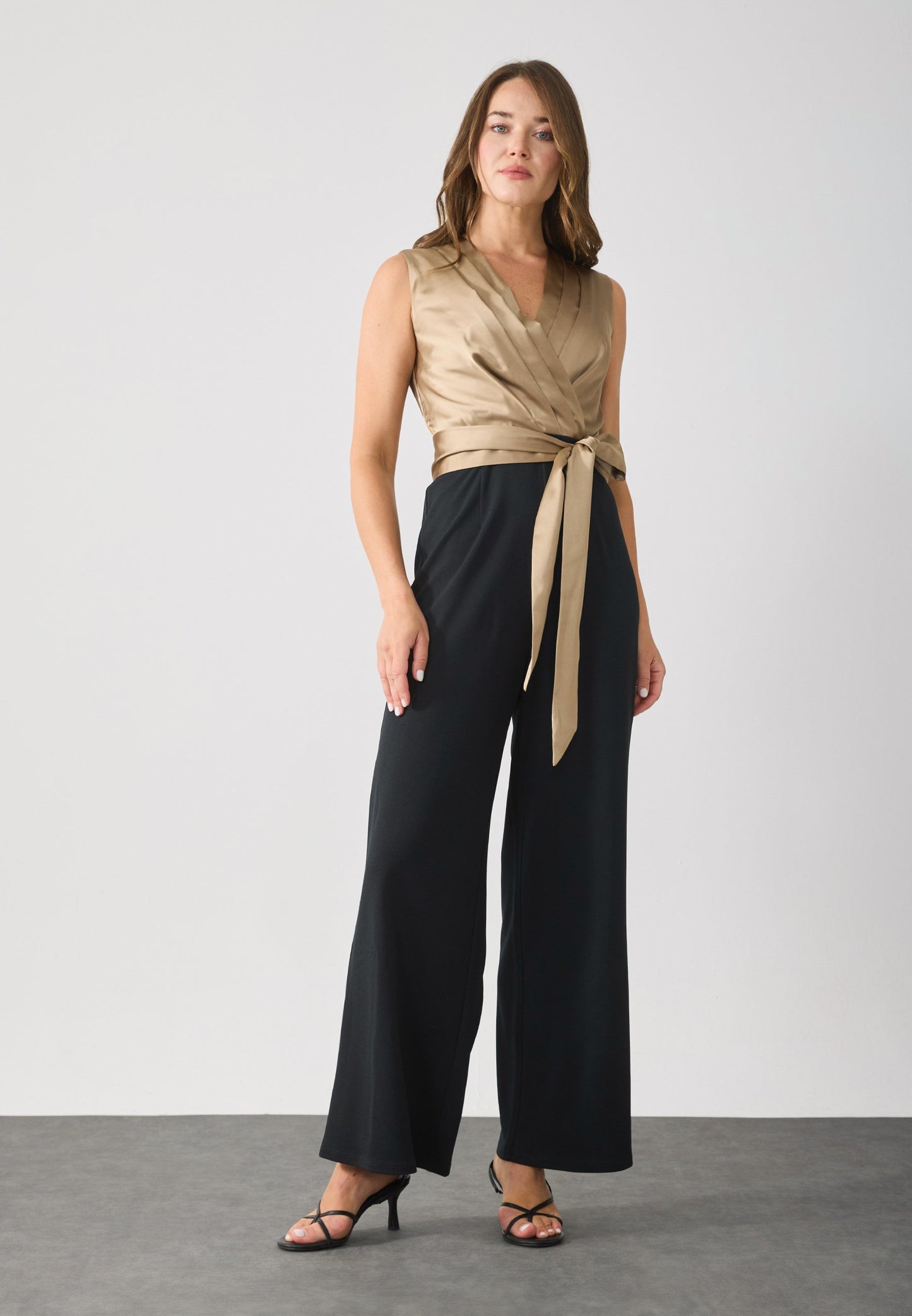 Anna Field Jumpsuit - Beige/black