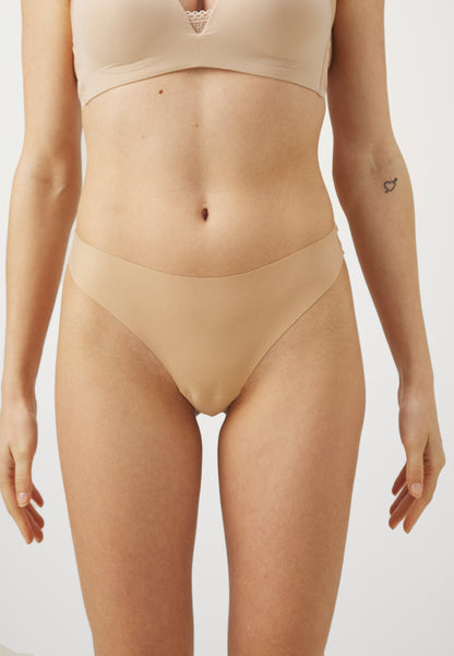 Anna Field SEAMLESS 7 PACK - Thong - Nude/black