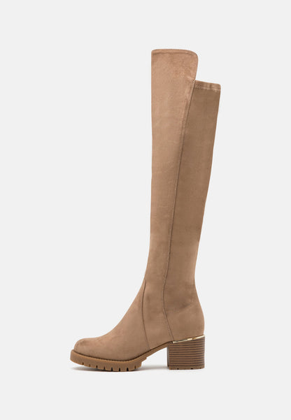  Over-the-knee Boots - Beige