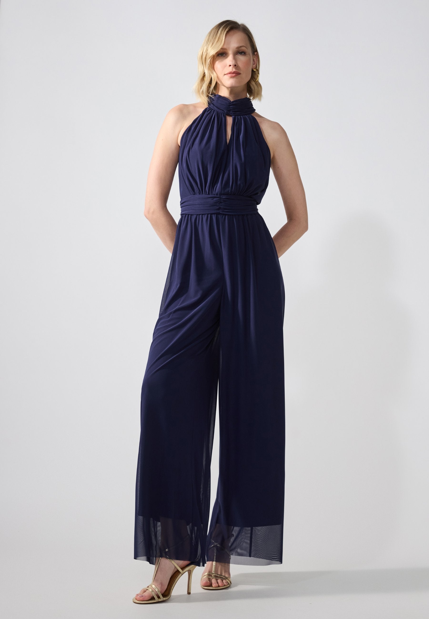 Anna Field ALL OVER MESH - Jumpsuit - Dark Blue