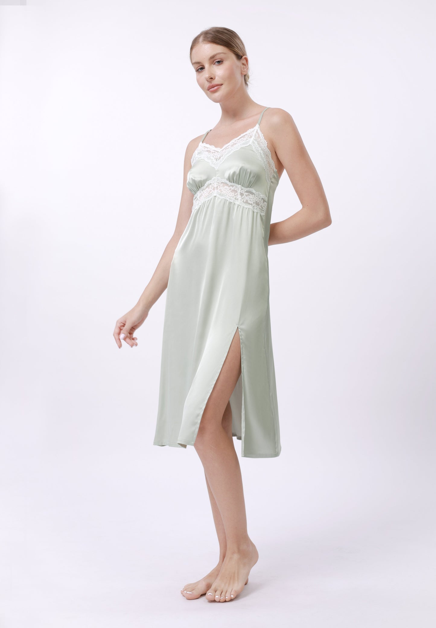 Anna Field Nightie - Sage