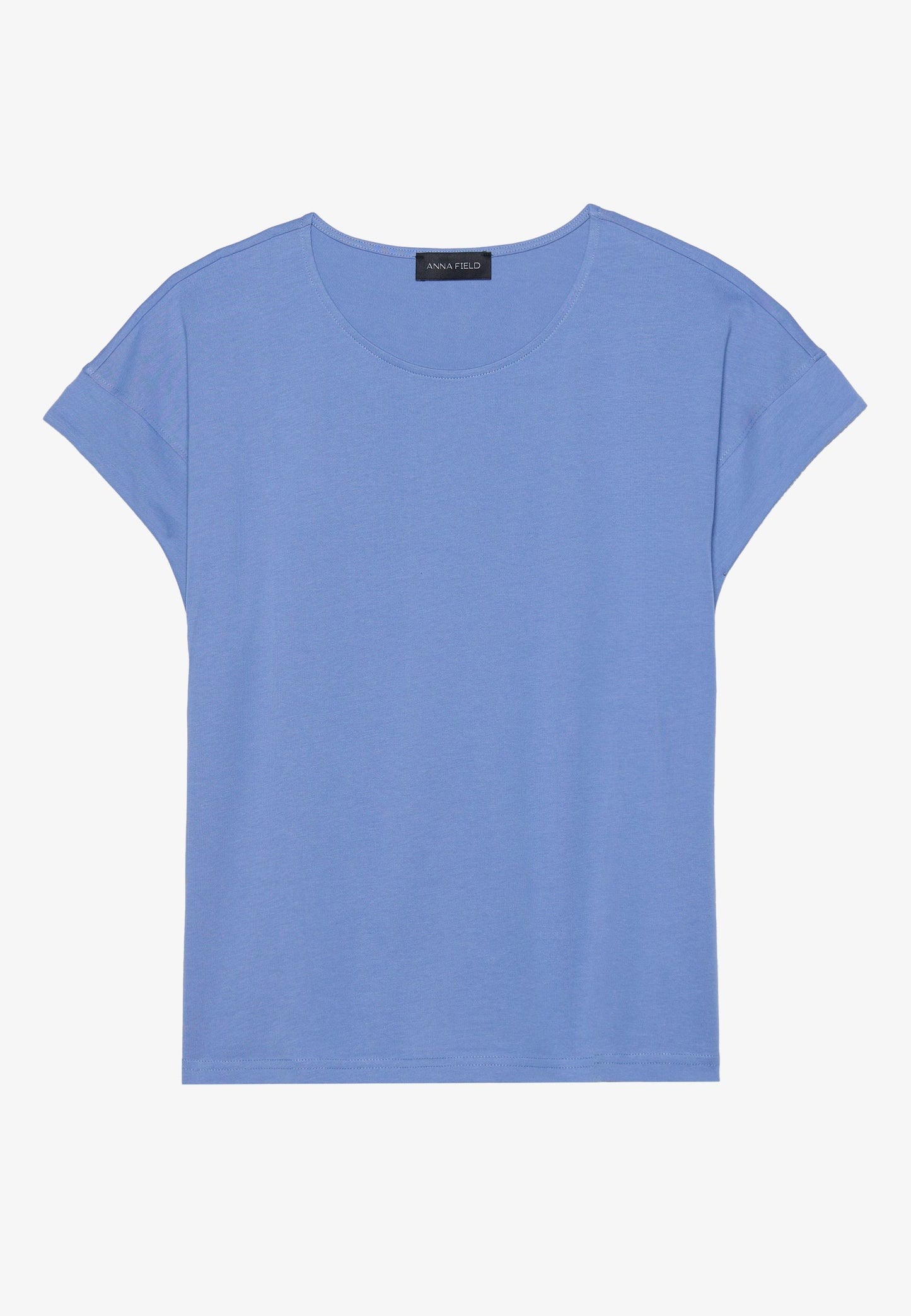 Anna Field 2 PACK - Print T-shirt - White/dark Blue/light Blue