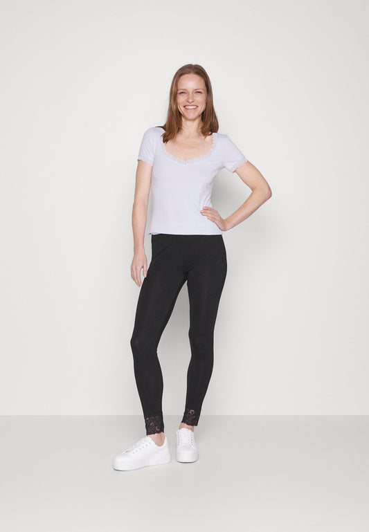 Anna Field 2 Pack - Leggings - Trousers - Black/Dark Blue
