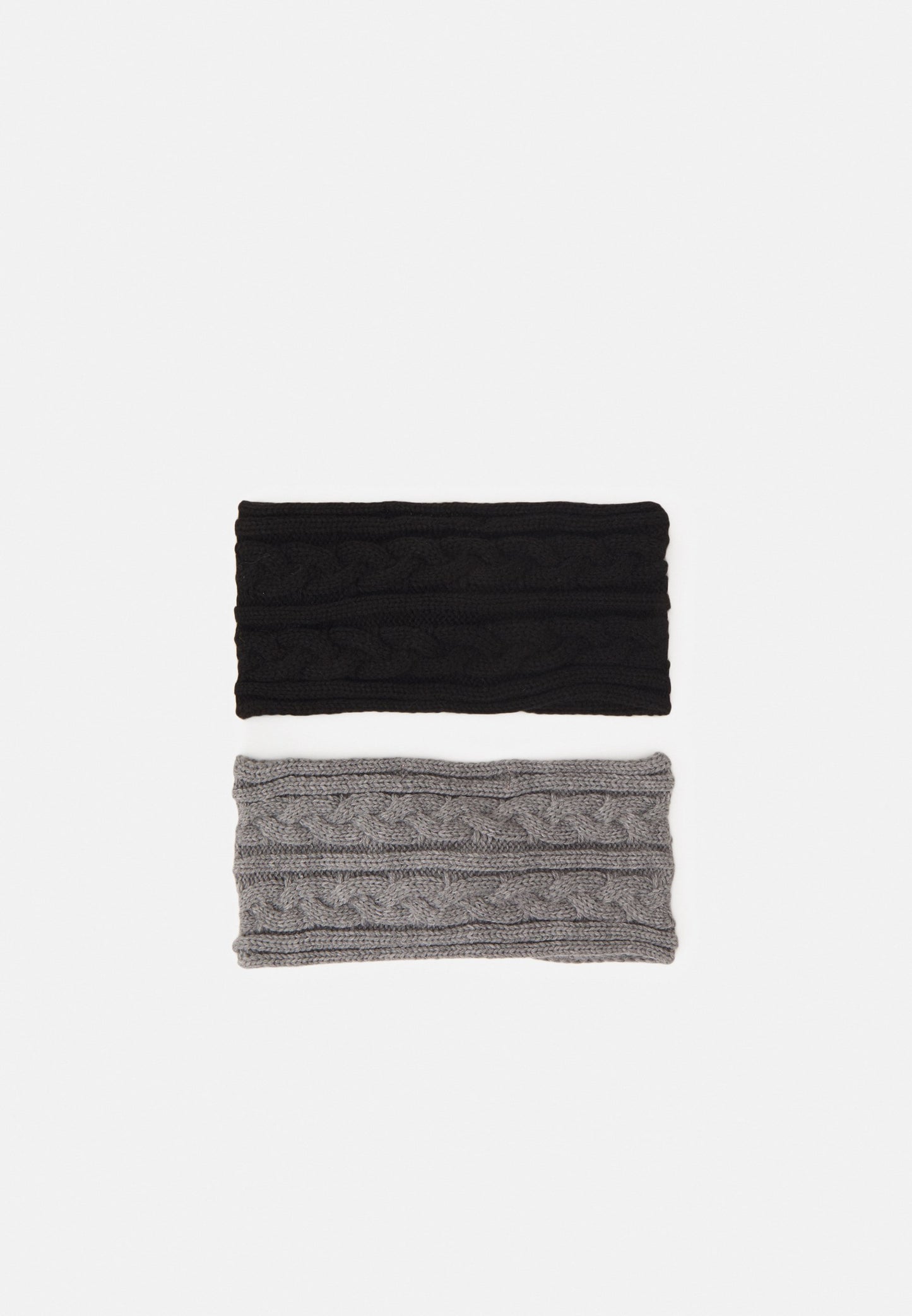 Anna Field 2 PACK - Ear Warmers - Black/grey