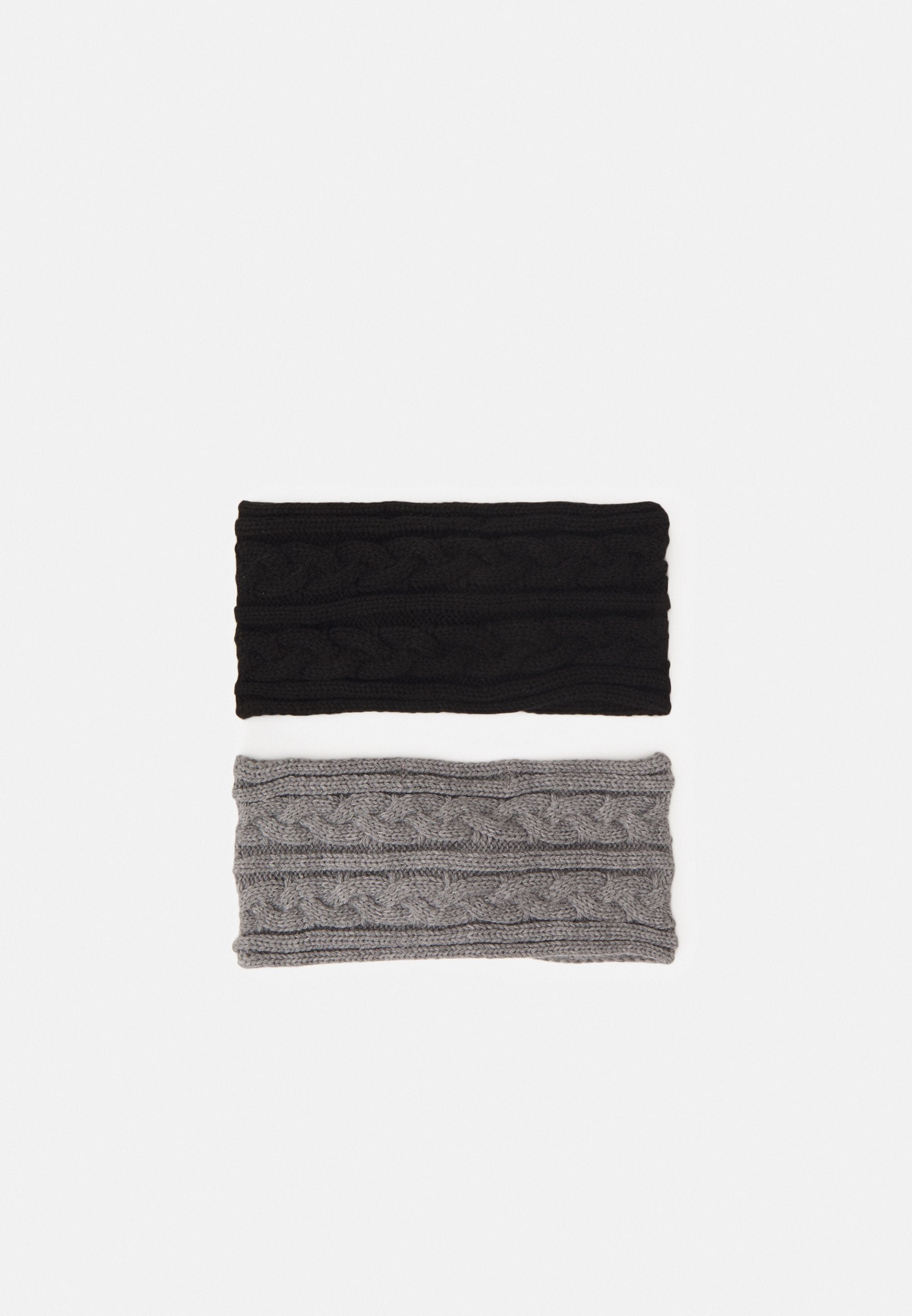 Anna Field 2 PACK - Ear Warmers - Black/grey