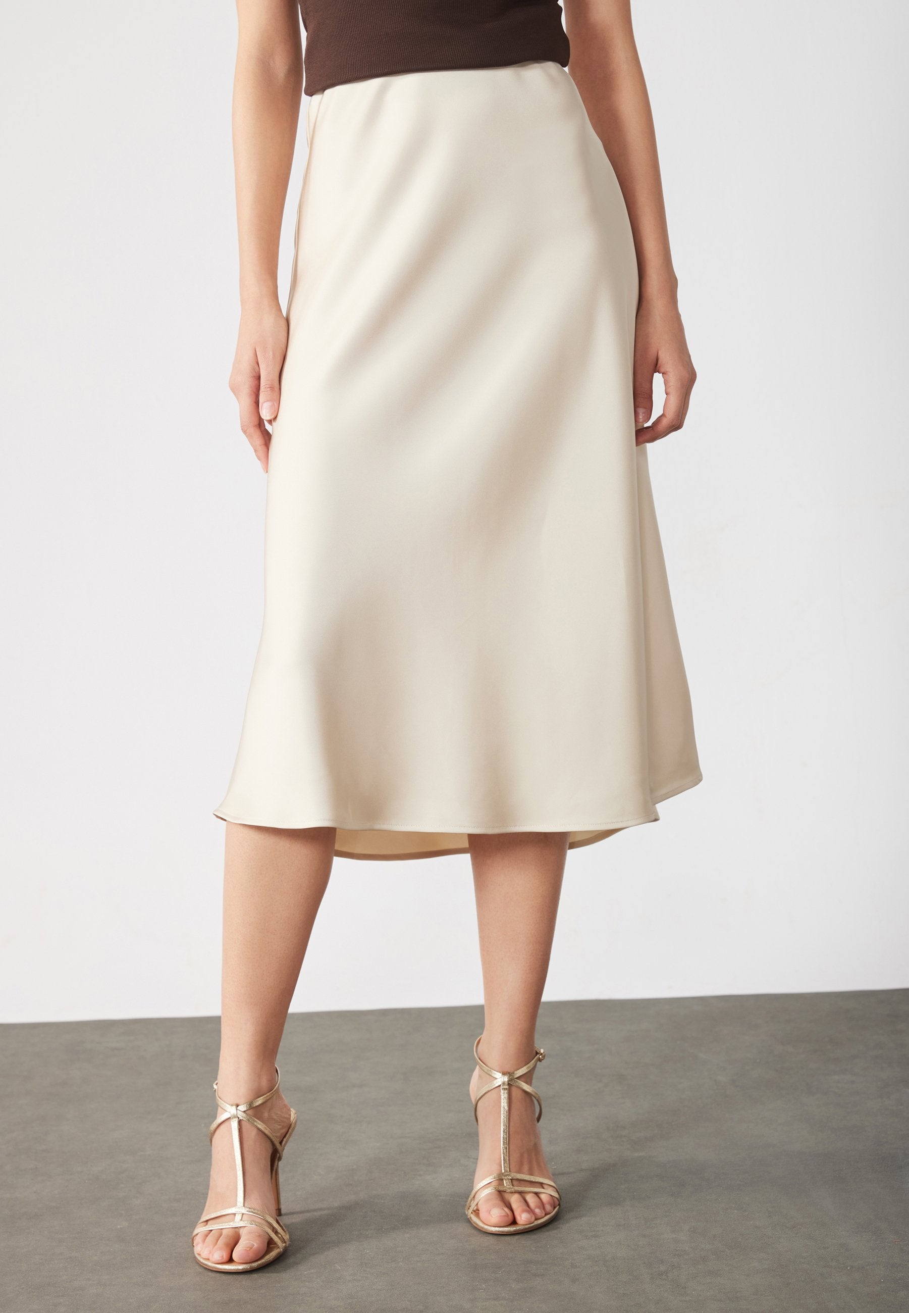 Anna Field A-line Skirt - Beige