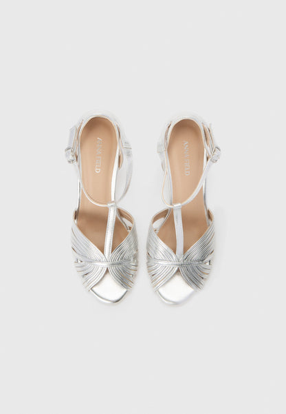 Anna Field High Heeled Sandals - Silver-coloured