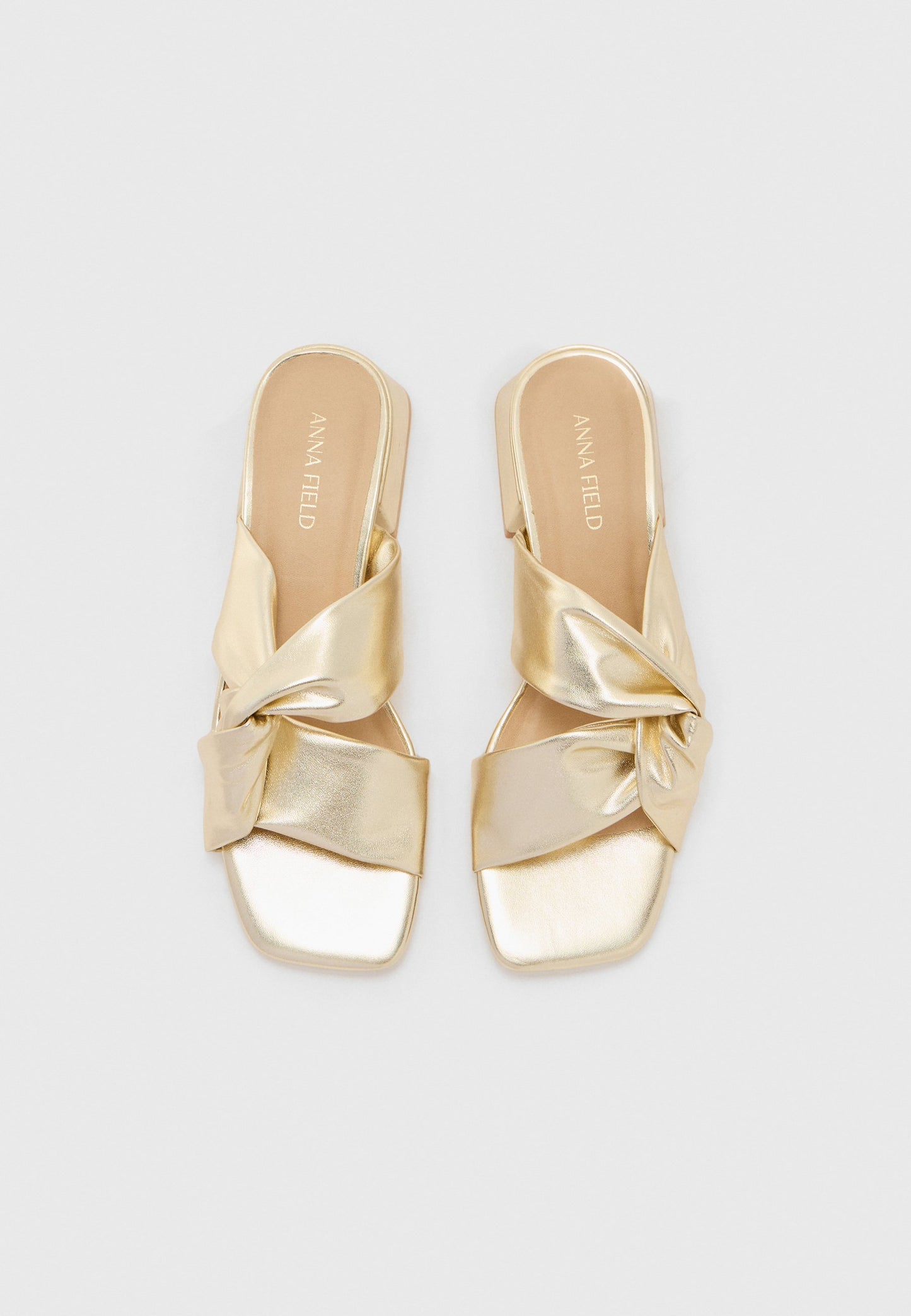  Heeled Mules - Gold-coloured