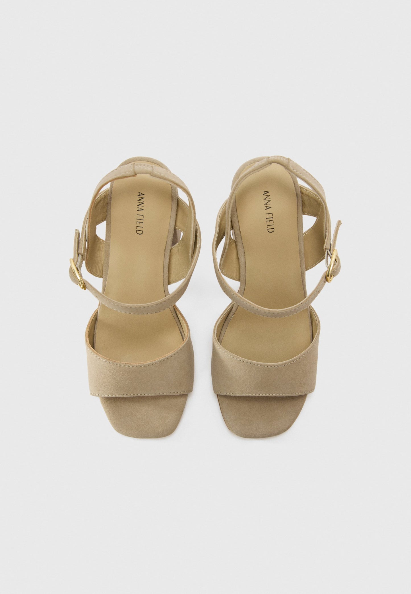 Anna Field LEATHER - High Heeled Sandals - Beige
