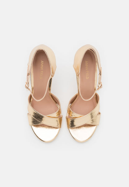 Anna Field High Heeled Sandals - Gold