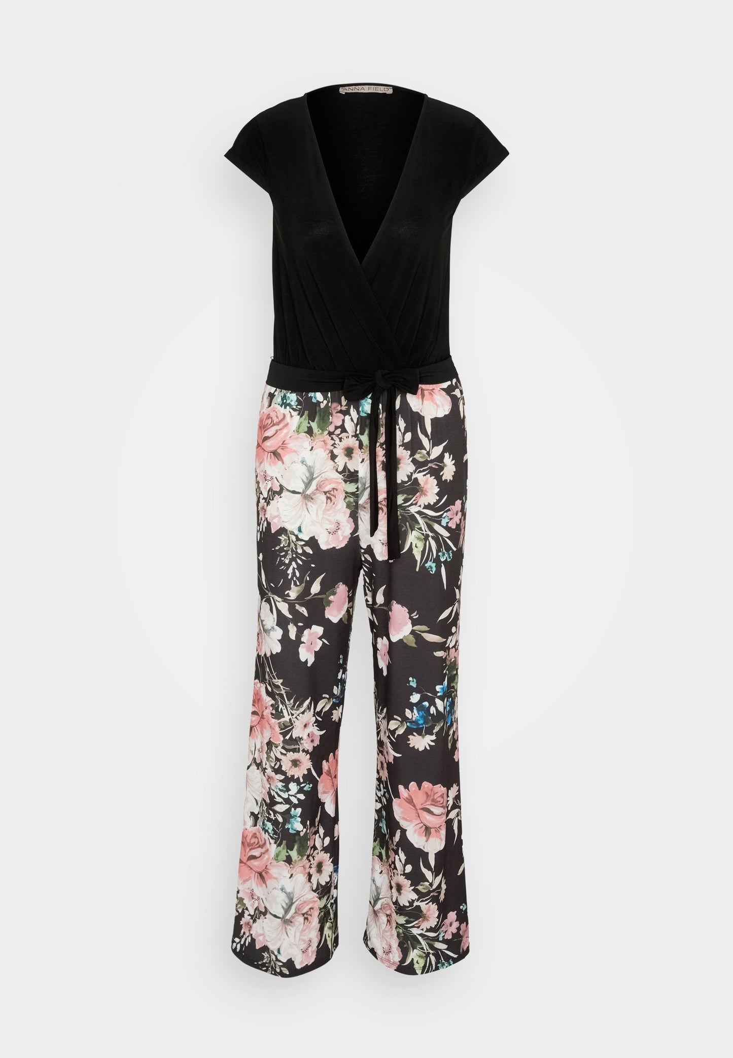 Anna Field Jumpsuit - Black/Multi-Coloured