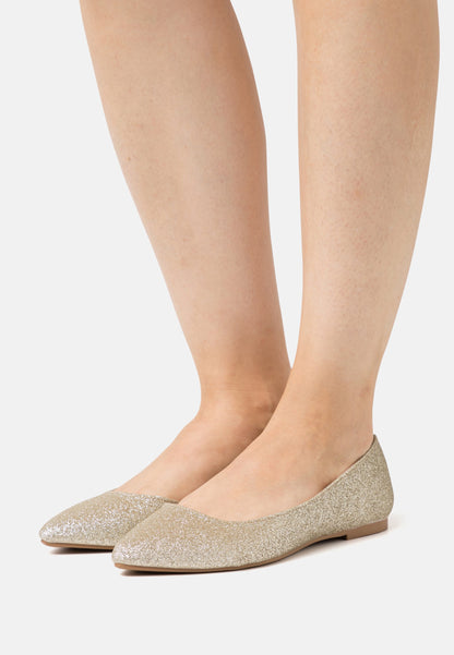 Anna Field Ballet Pumps - Gold