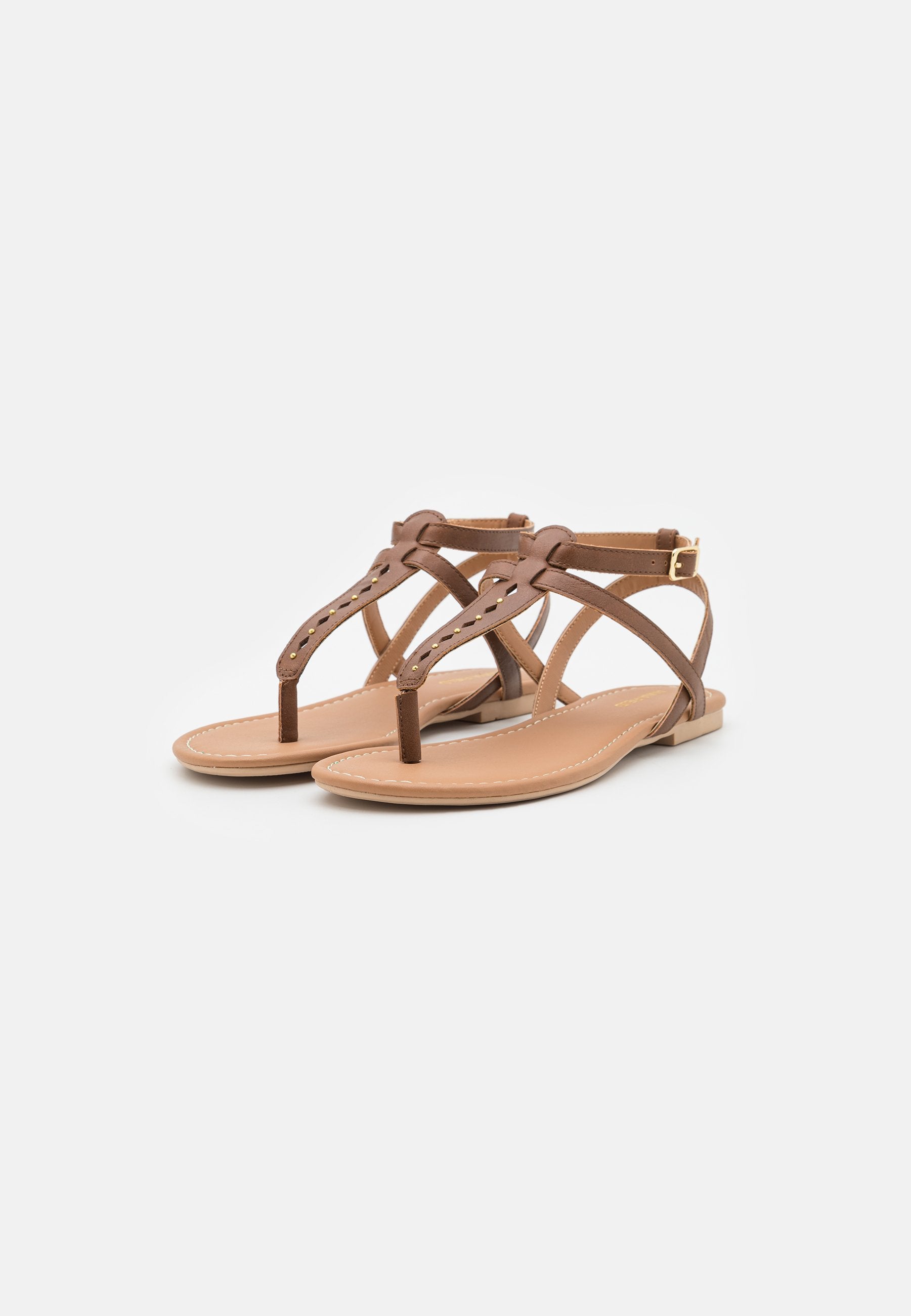 Anna Field T-Bar Sandals - Cognac