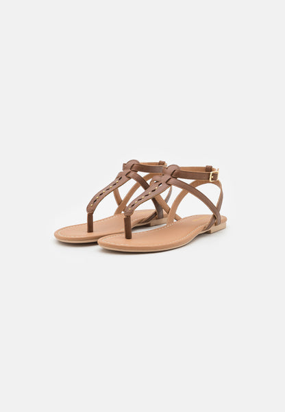 Anna Field T-Bar Sandals - Cognac