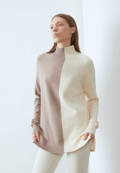 Anna Field Jumper - Off-white/taupe