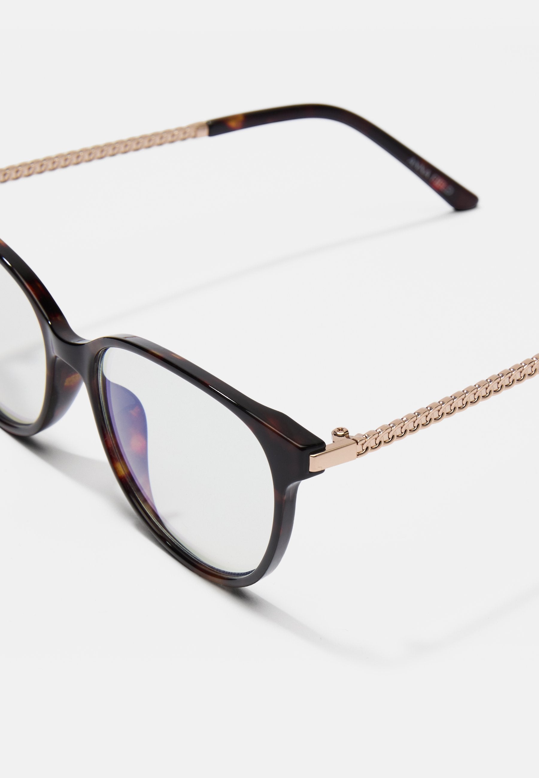 Anna Field Blue Light Glasses - Tortoise/gold-colored