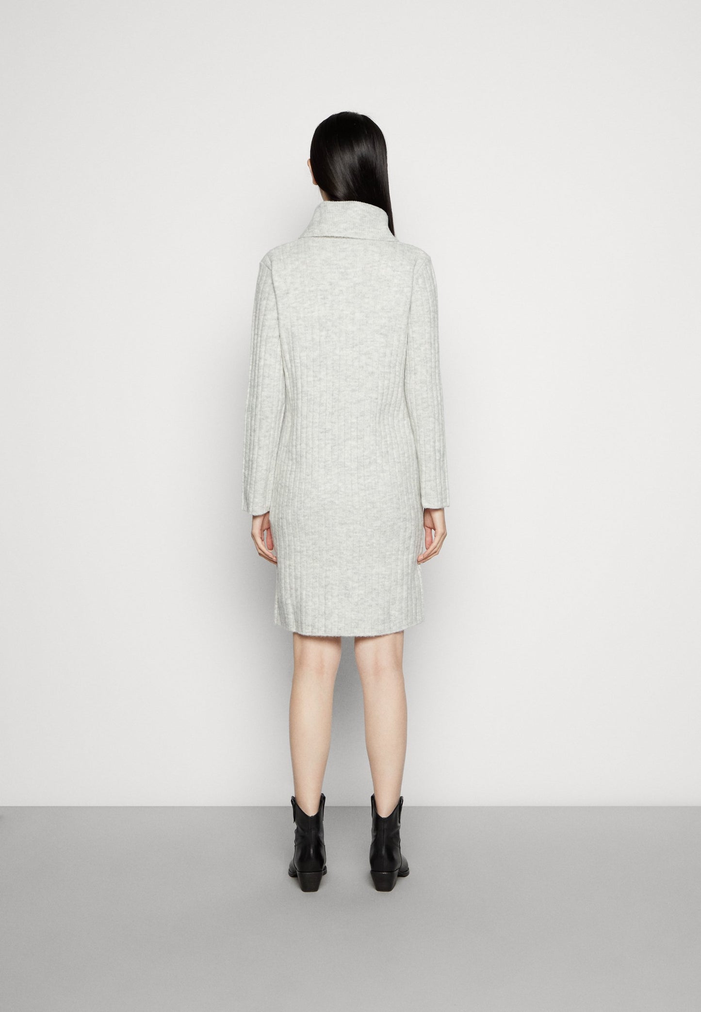 Anna Field Jumper Dress - Mottled Light Grey