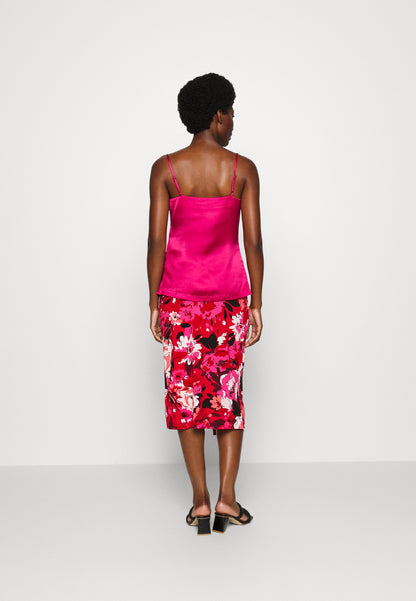 Anna Field Front Knot Midi Skirt - Pencil Skirt - Pink