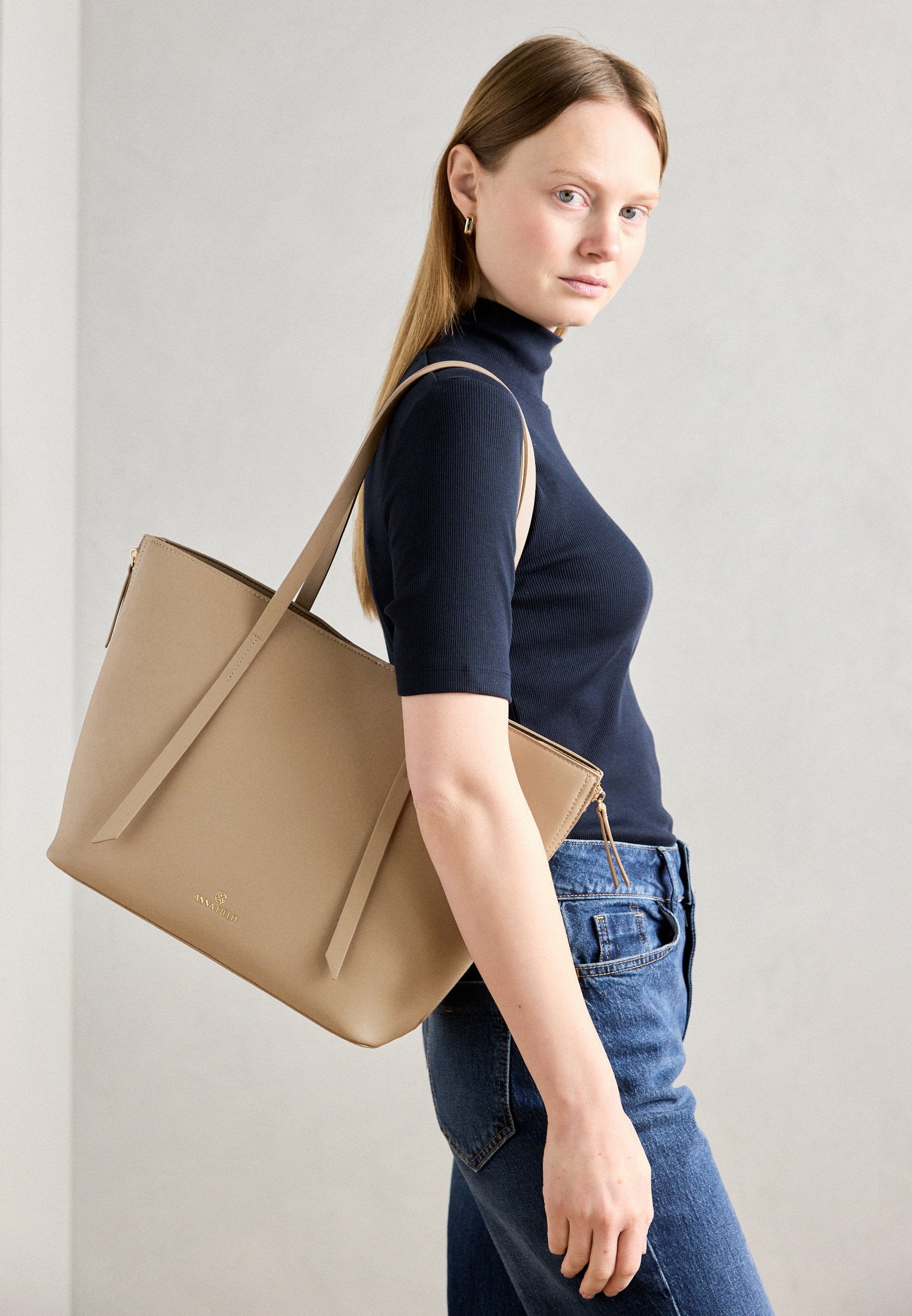 Anna Field Handbag - Grey/black