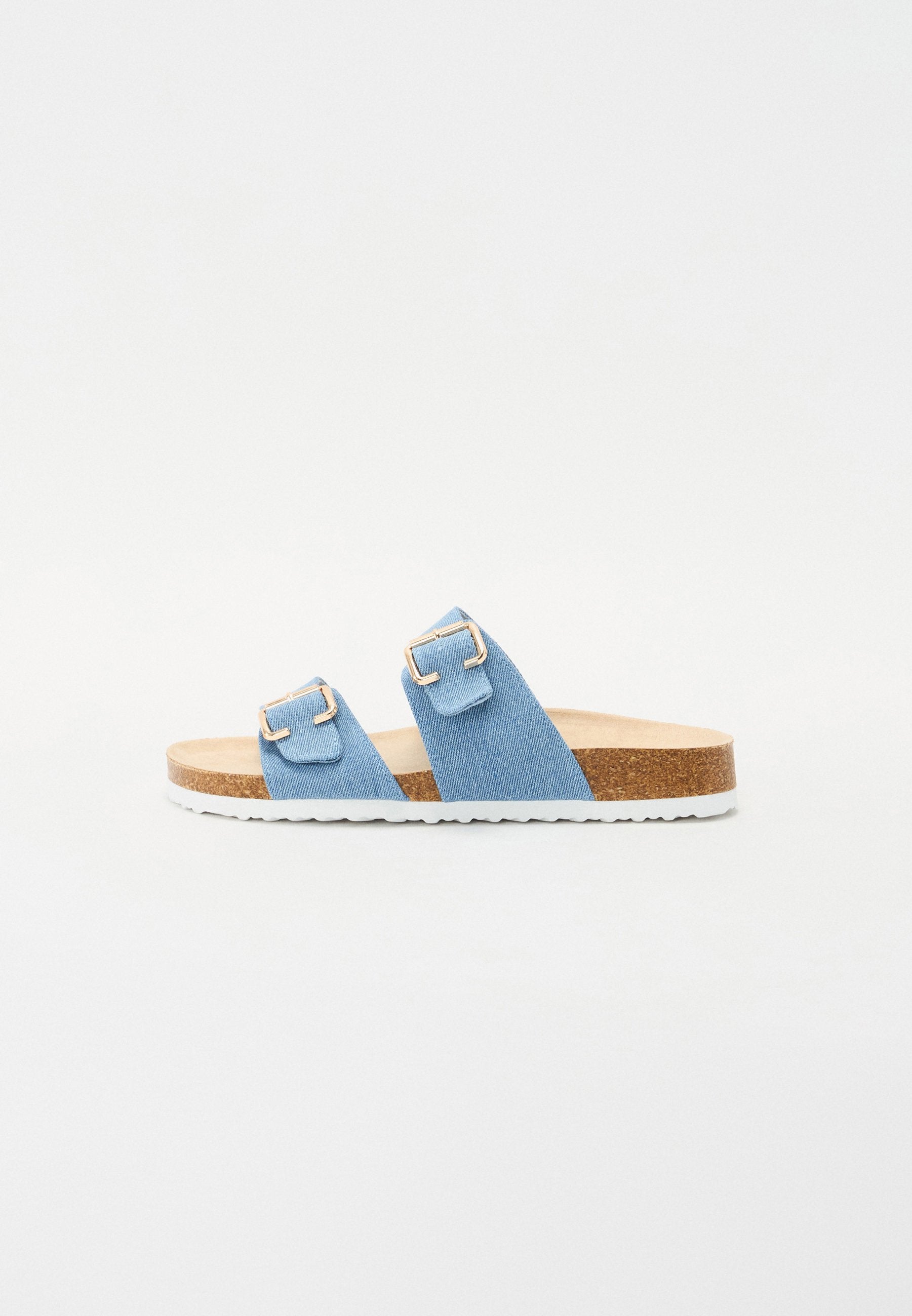Anna Field GILO - Mules - Blue Denim