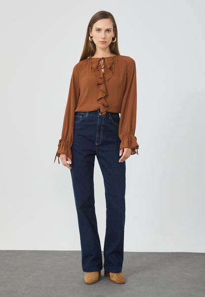 Anna Field Tunic - Brown