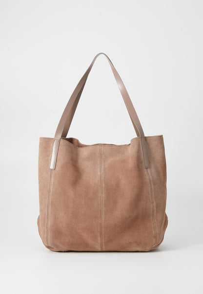 Anna Field LEATHER - Tote Bag - Taupe