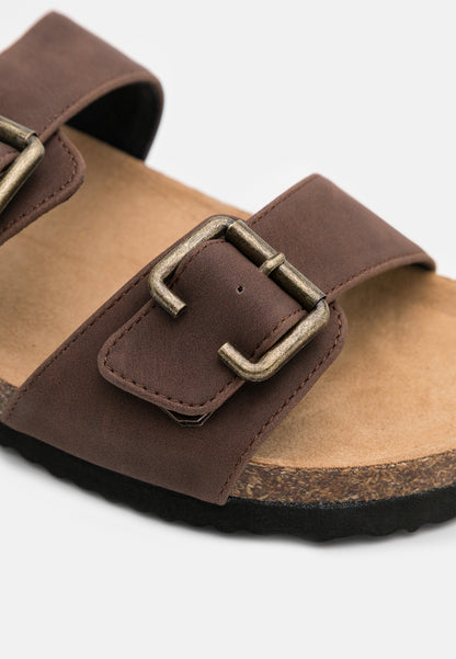 Anna Field Slippers - Dark Brown