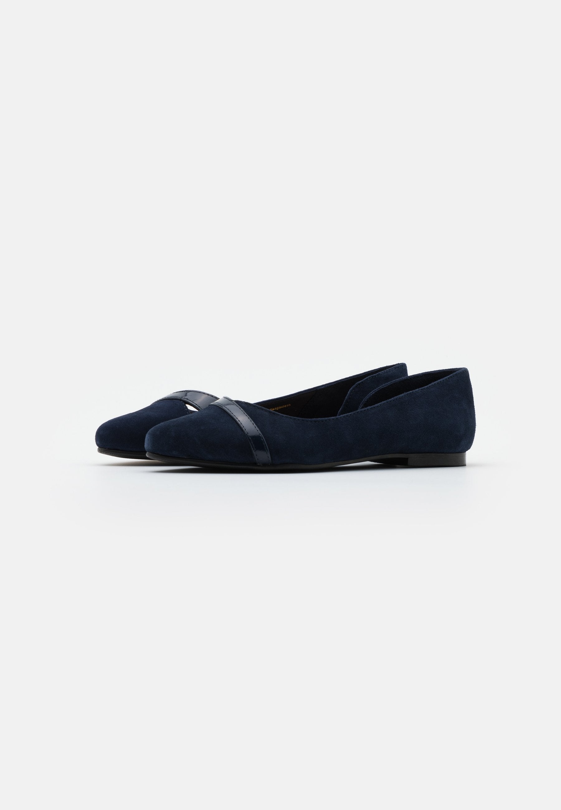 Anna Field Leather- Ballet Pumps - Dark Blue