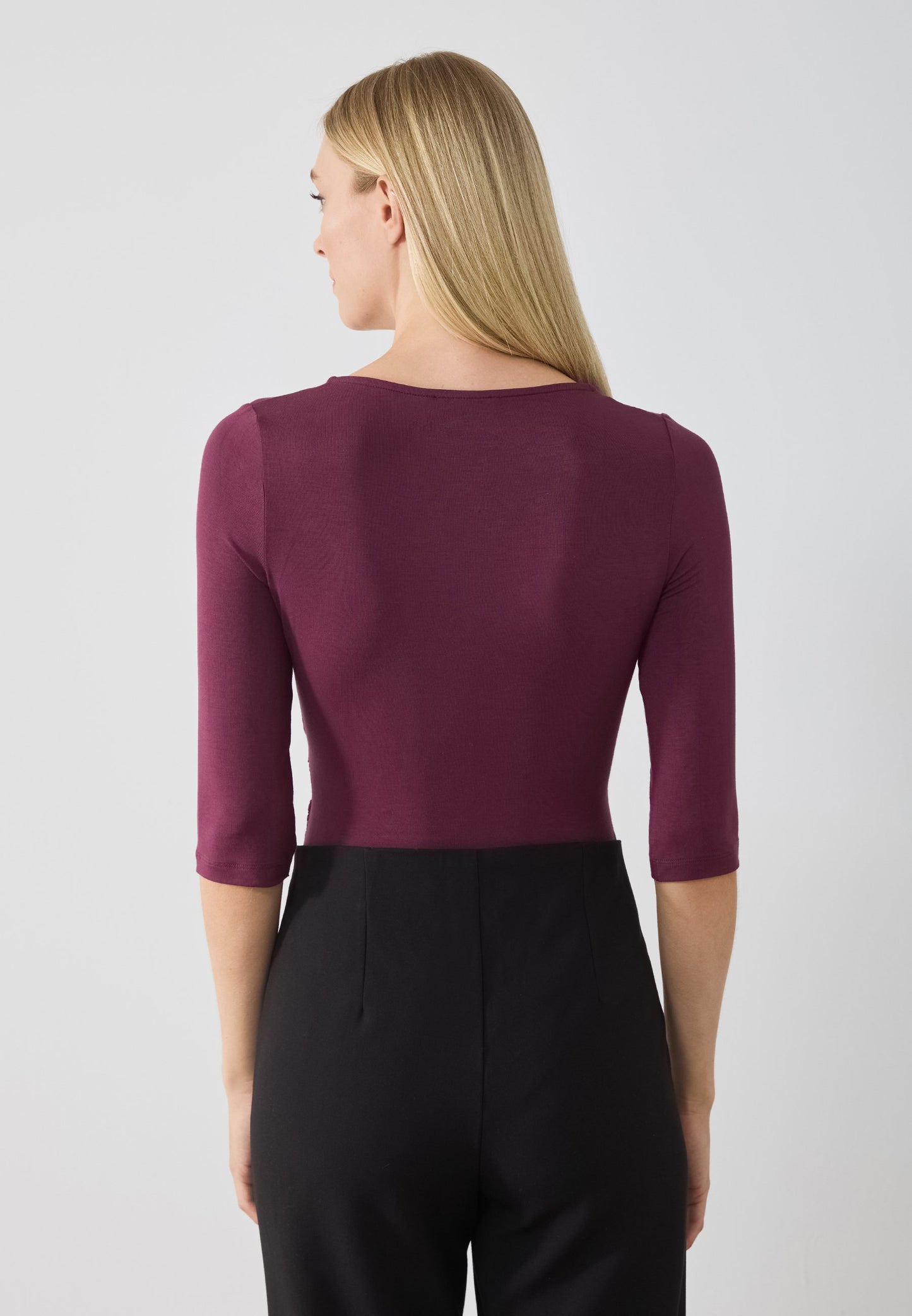 Anna Field WRAP BODYSUIT - Long Sleeved Top - Fig