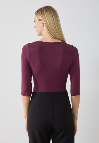 Anna Field WRAP BODYSUIT - Long Sleeved Top - Fig