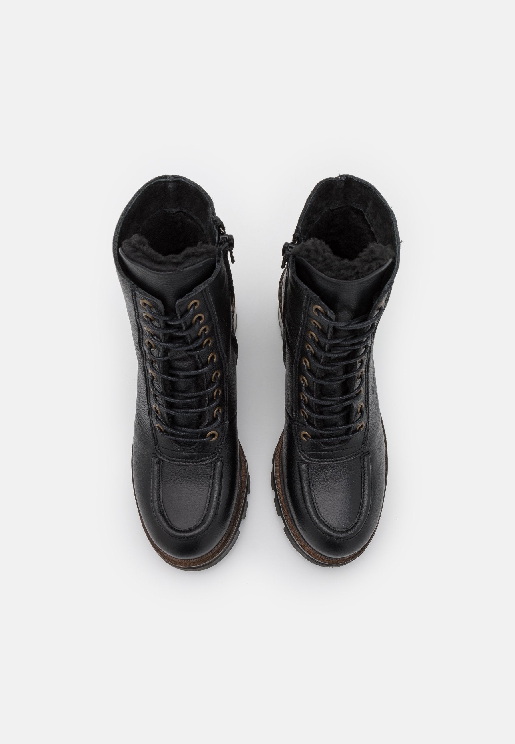 Anna Field Leather Winter Bootie - Platform Ankle Boots