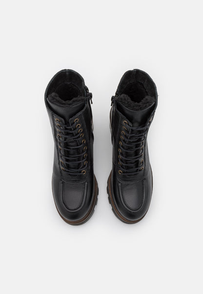 Anna Field Leather Winter Bootie - Platform Ankle Boots