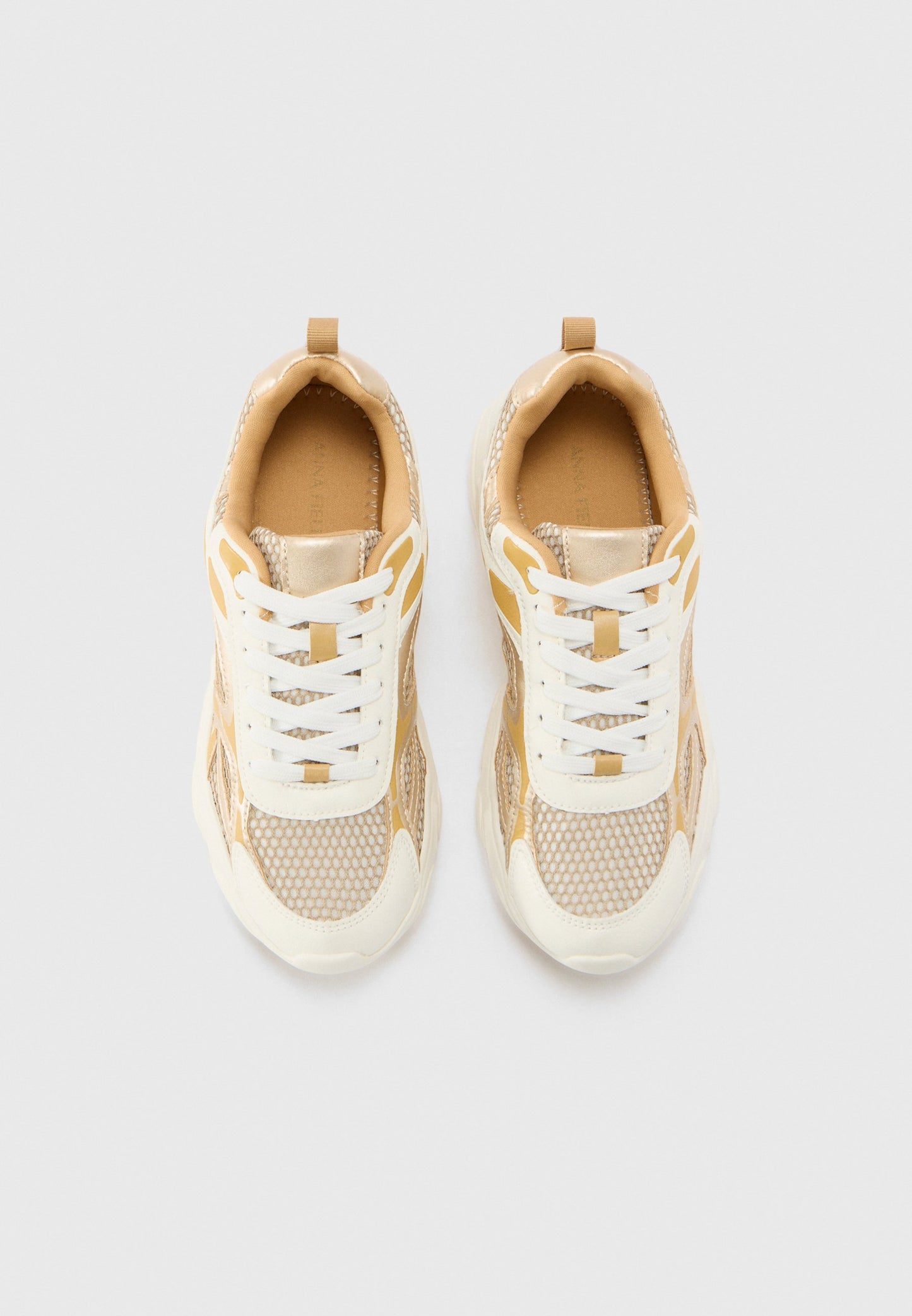 Trainers - White/gold-coloured/beige