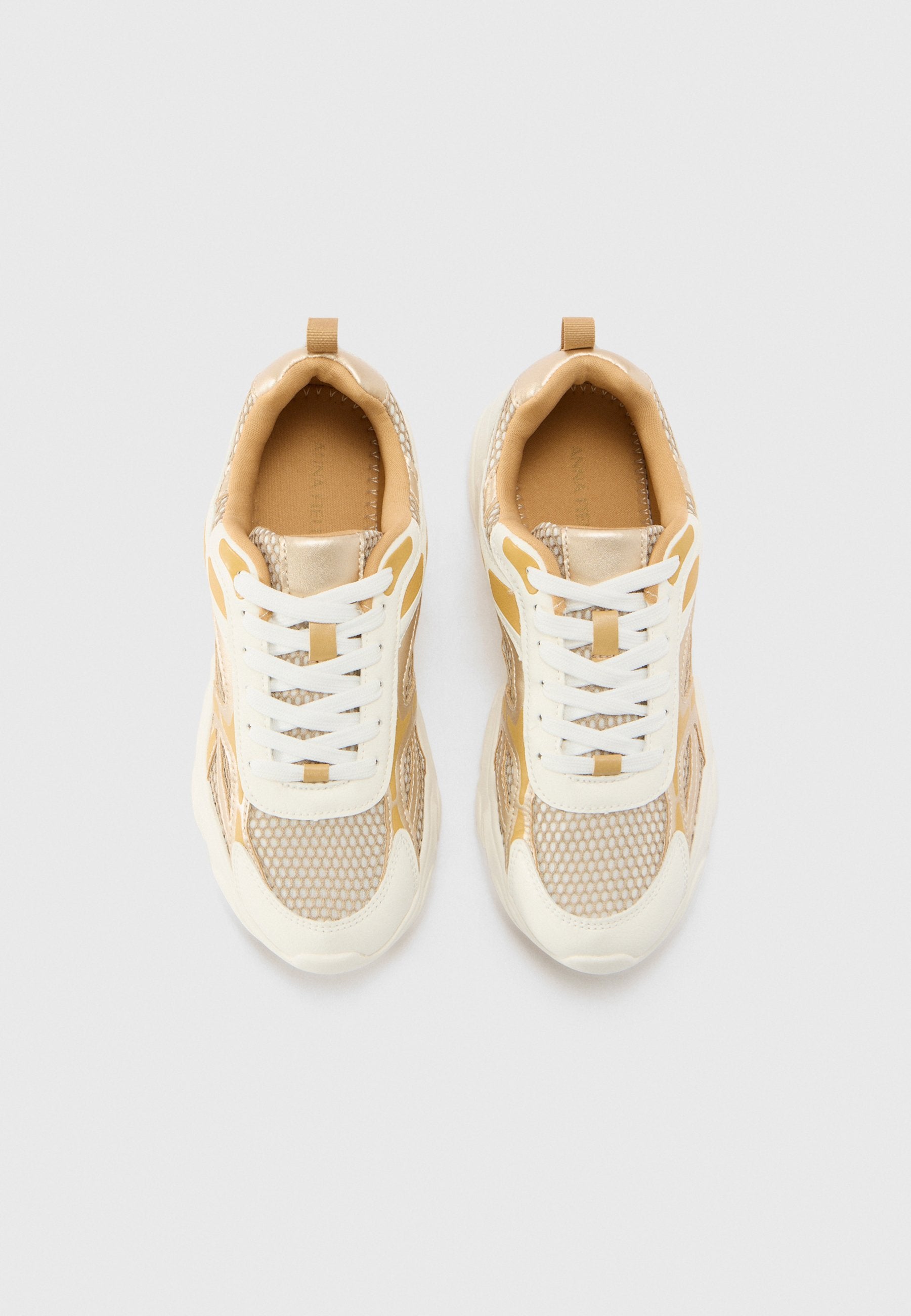  Trainers - White/gold-coloured/beige