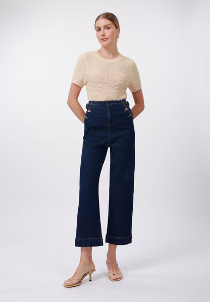 Anna Field Straight Leg Jeans - Dark Blue Wash