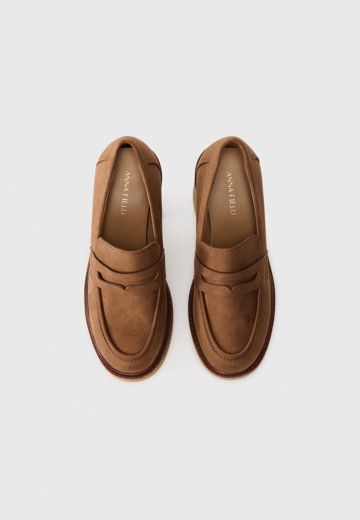 Anna Field Platform Heels - Brown