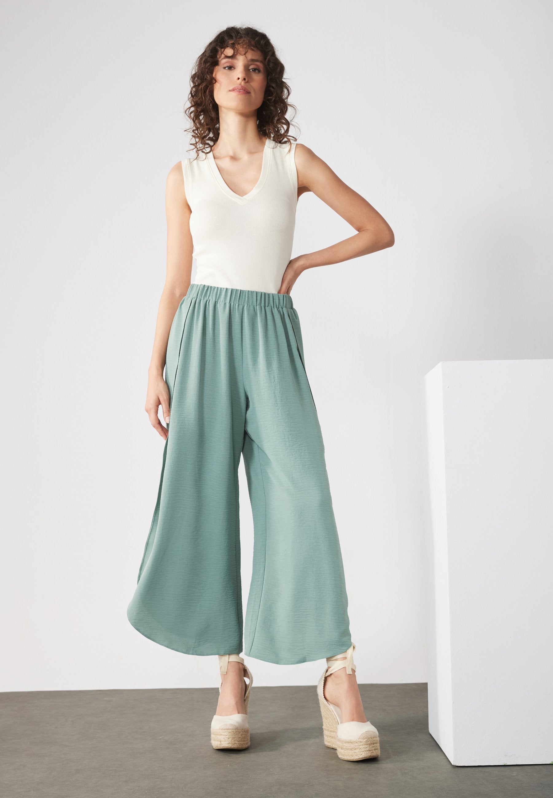 Anna Field Trousers - Duck Egg