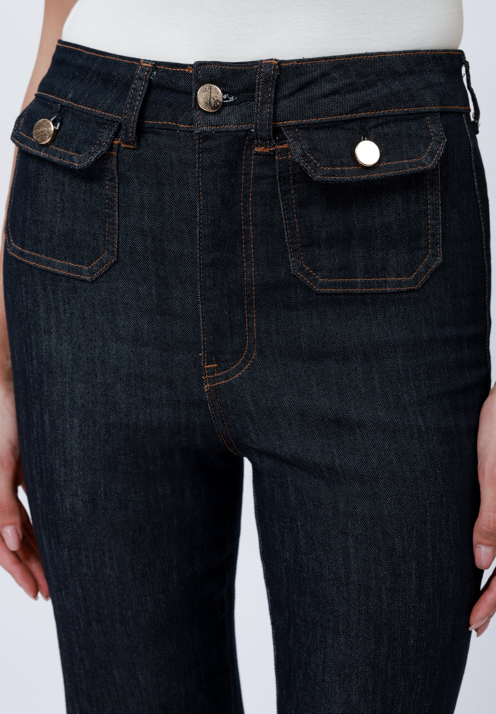  Flared Jeans - Raw Denim