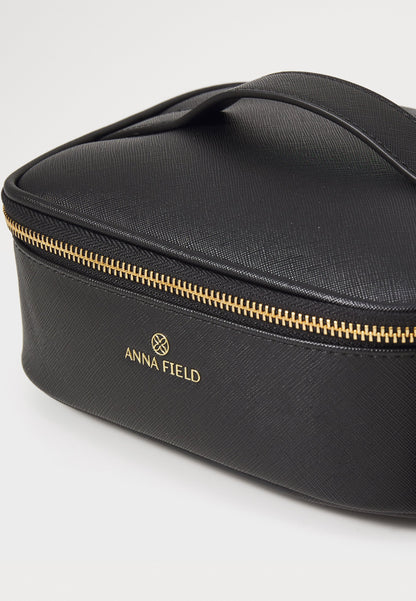 Anna Field SET - Wash Bag - Black/light Pink/off-white