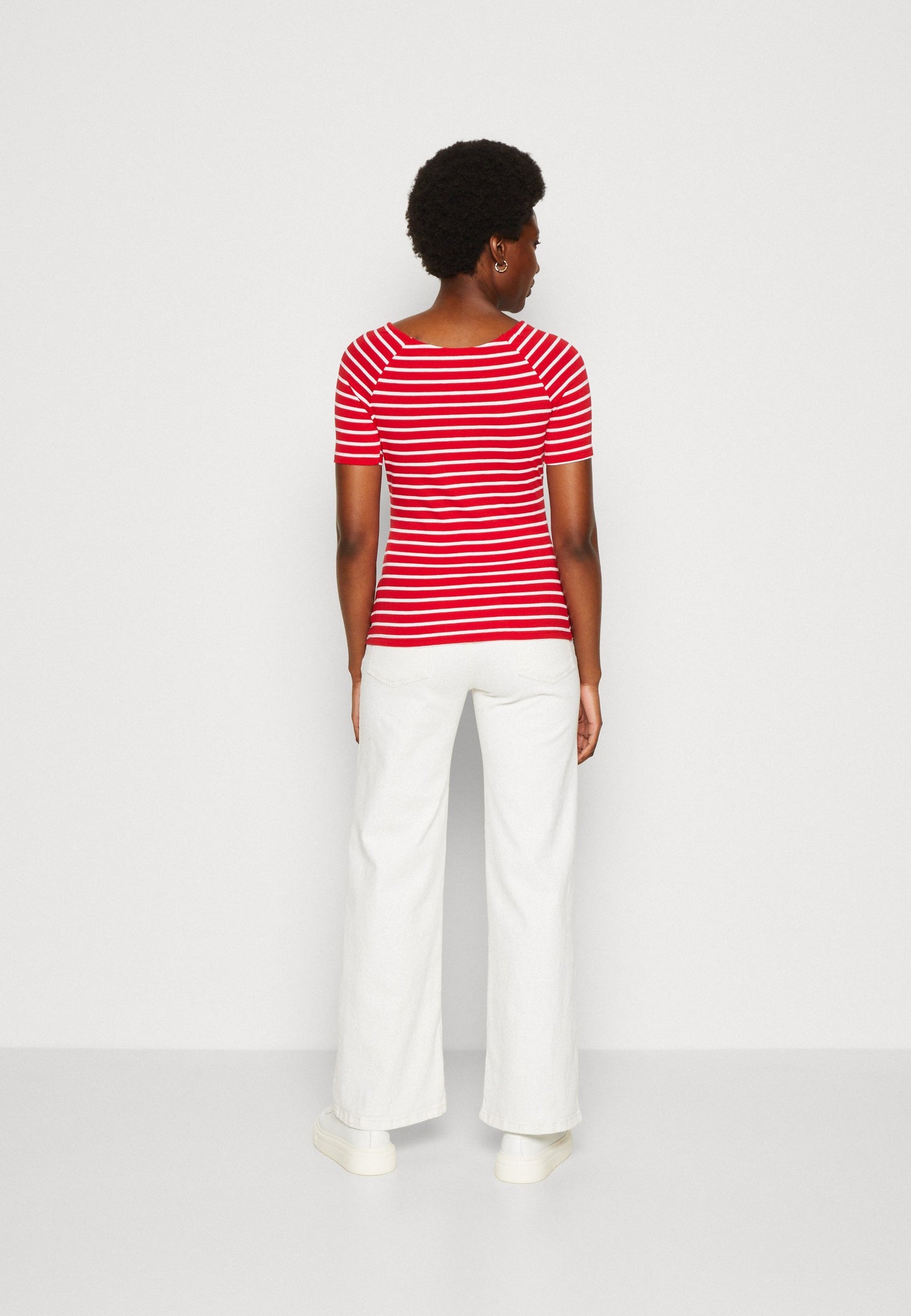 Anna Field Print T-Shirt - Red/White