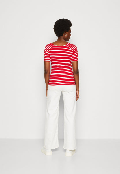 Anna Field Print T-Shirt - Red/White