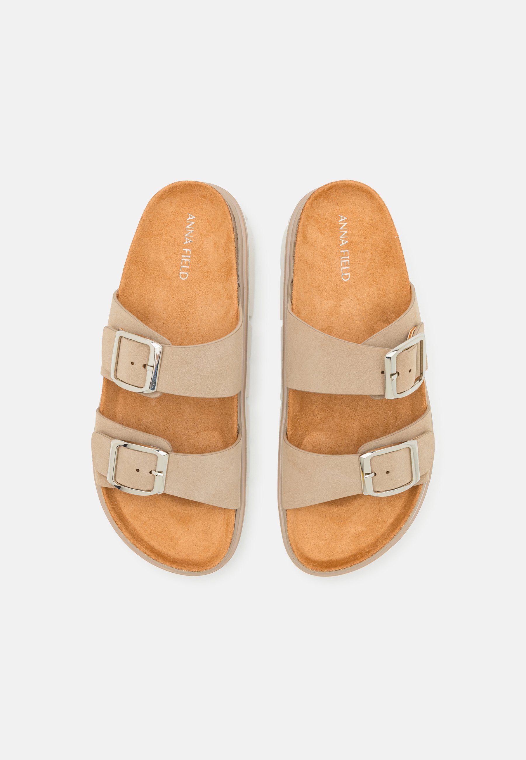 Anna Field Mules - Taupe