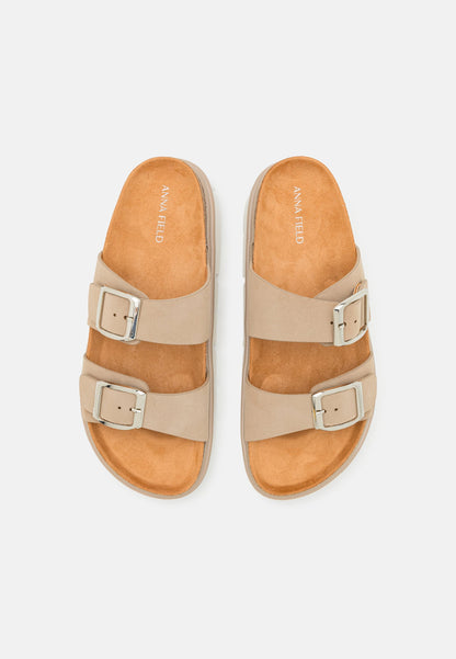 Anna Field Mules - Taupe