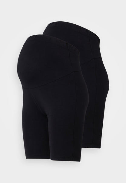  2 PACK - Leggings - Trousers - Black/beige