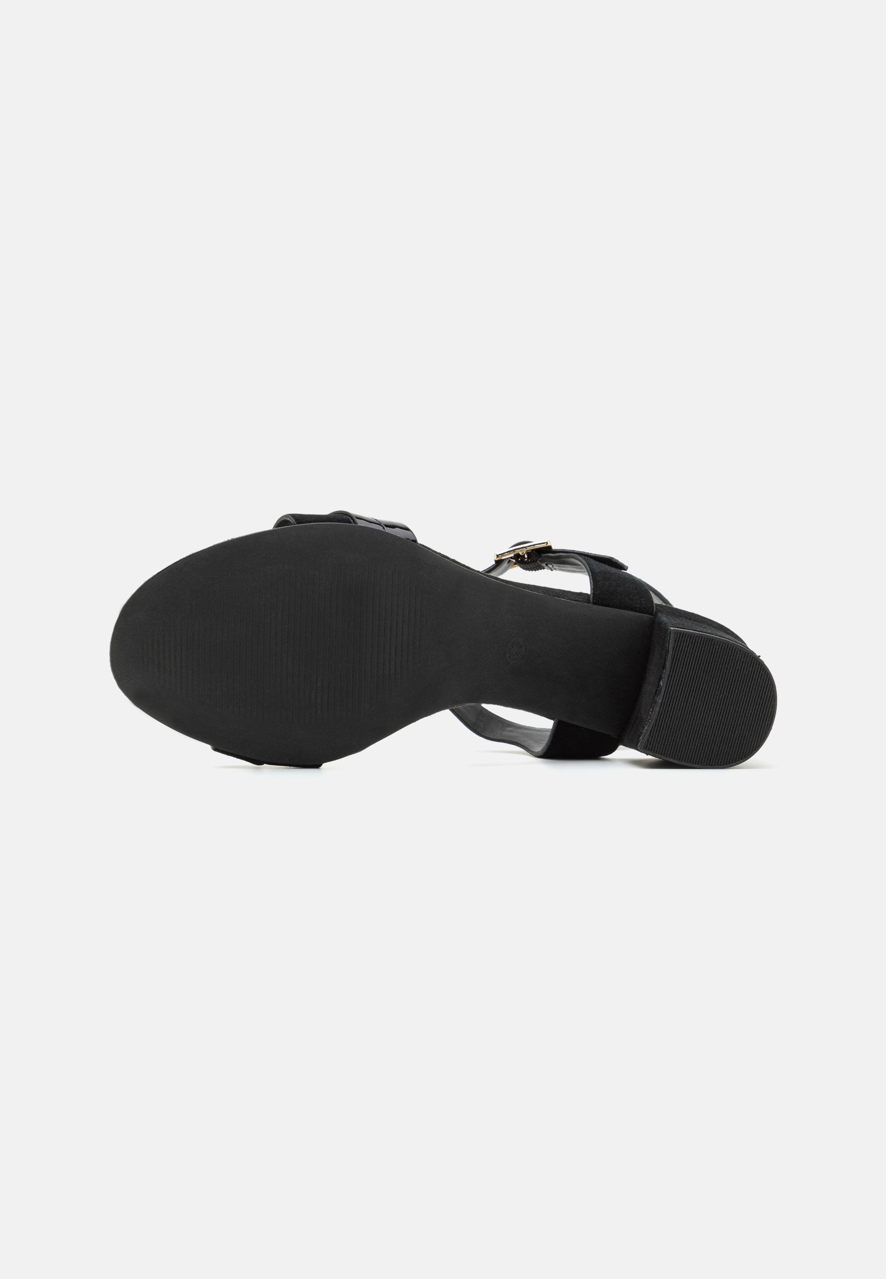 Anna Field LEATHER - Sandals - Black