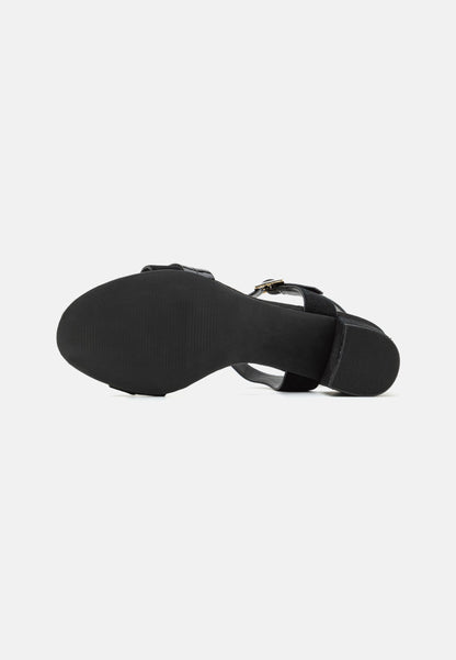 Anna Field LEATHER - Sandals - Black