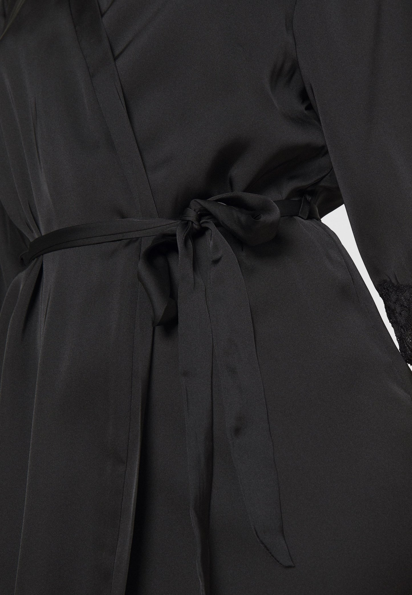 Anna Field Dressing Gown - Black