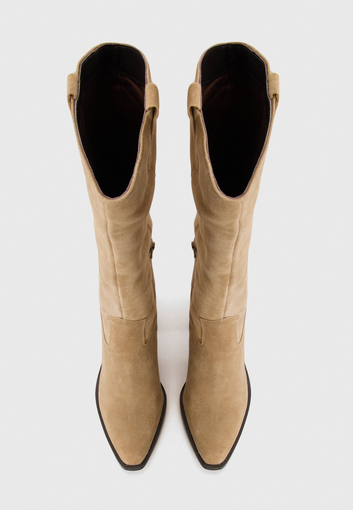 Anna Field LEATHER - High Heeled Boots - Beige
