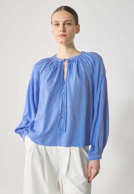 Anna Field Blouse - White/blue