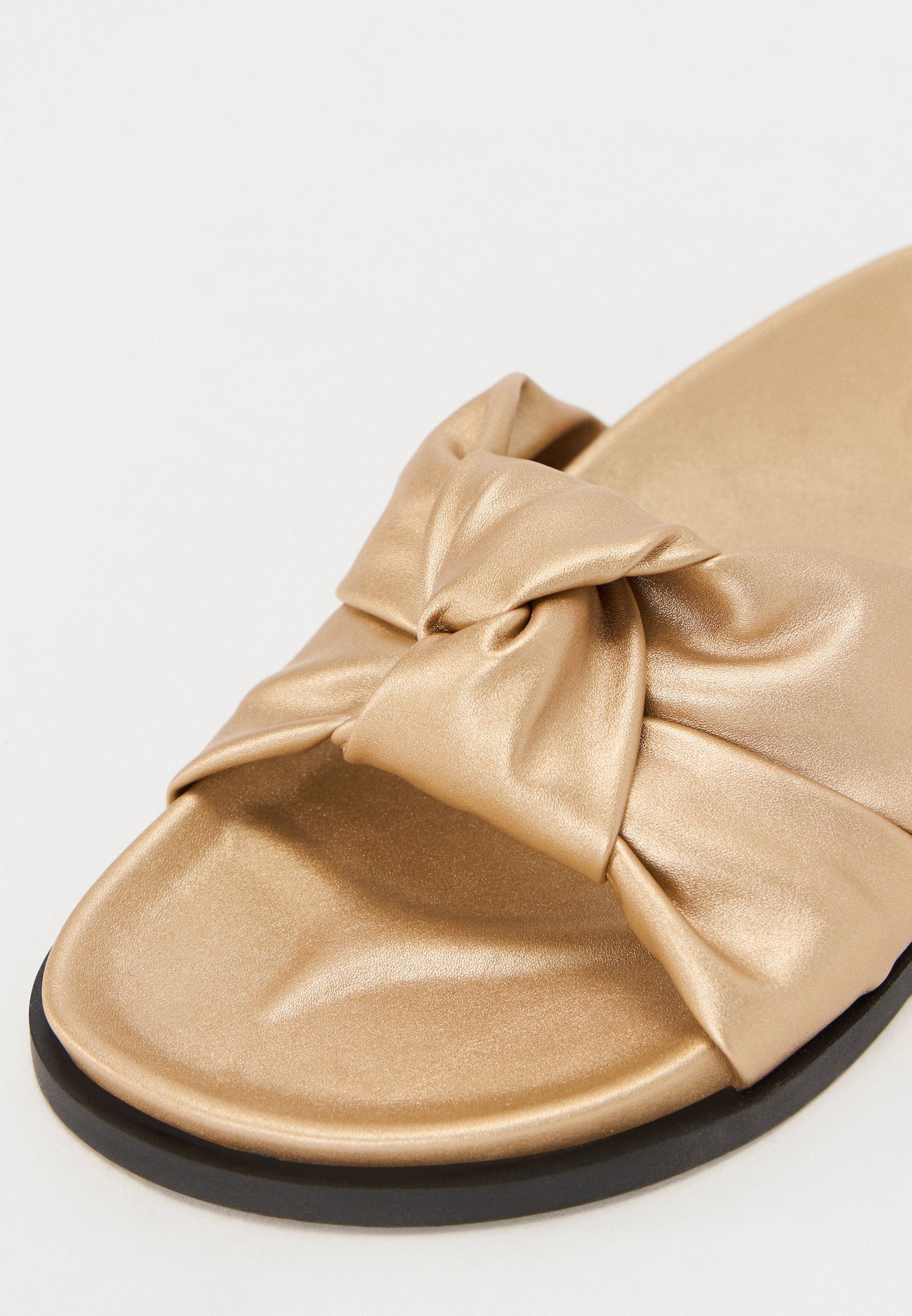 Anna Field Mules - Gold